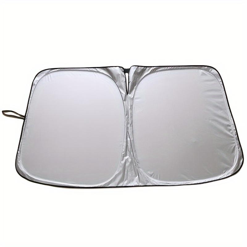 Foldable Titanium Silver Car Windshield Sunshade, UV & Heat Insulation, Front Window Sun Visor, Parking Sun Protection