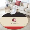 Associazione Calcio Milan2 Round Area Rug,Carpet Rug for Living Room Bedroom Sofa Playroom Decor,Non-slip Floor Mat