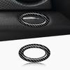 For MINI-R56-5915 Car Front Passenger Panel Box Lock Frame Genuine Carbon Fiber Decorative Ring