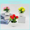 Small Rose Faux Greenery Three Leg Pot Valentines Gift And Tabletop Display