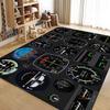 Fighter Aircraft Control Cockpit Hallway Carpet Washable Non-Slip Living Room Sofa Chairs Area Mat Kitchen Doormat Area Rug