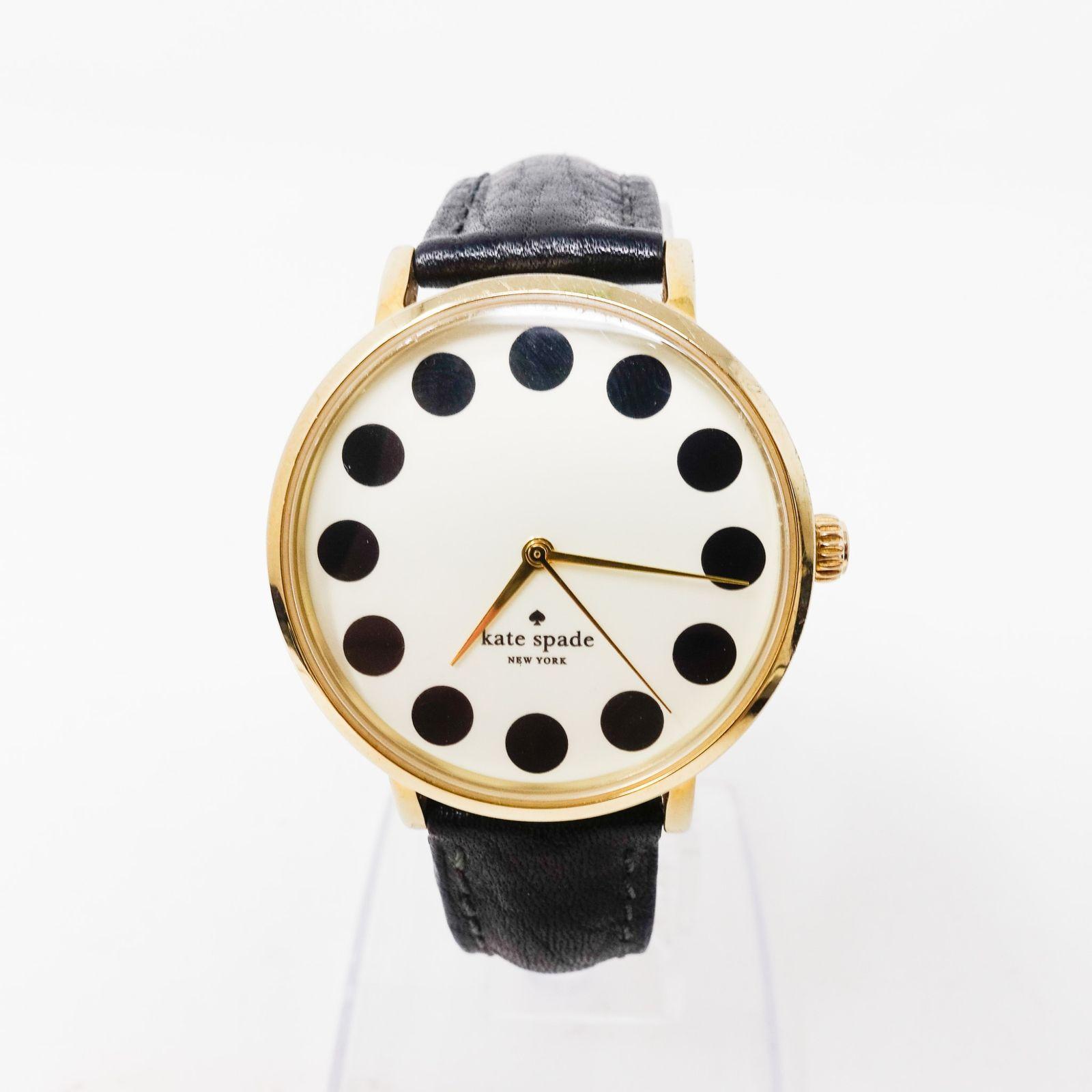 Used K862 [Current item] kate spade watch METRO metro black dot ladies quartz