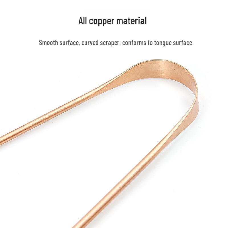 Portable Pure Copper Tongue Scraper and Cleaner Tool