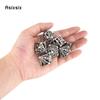 7 Pcs Silver Hand Skull Head Metal Dice Hollow Metal Polyhedral Dice Set Suitable for Role-Playing RPG  Board Game Card Game