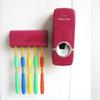 Korean Automatic Toothpaste Dispenser Set with Five-Slot Toothbrush Holder and Touch-Activated Squeezer - English Packaging