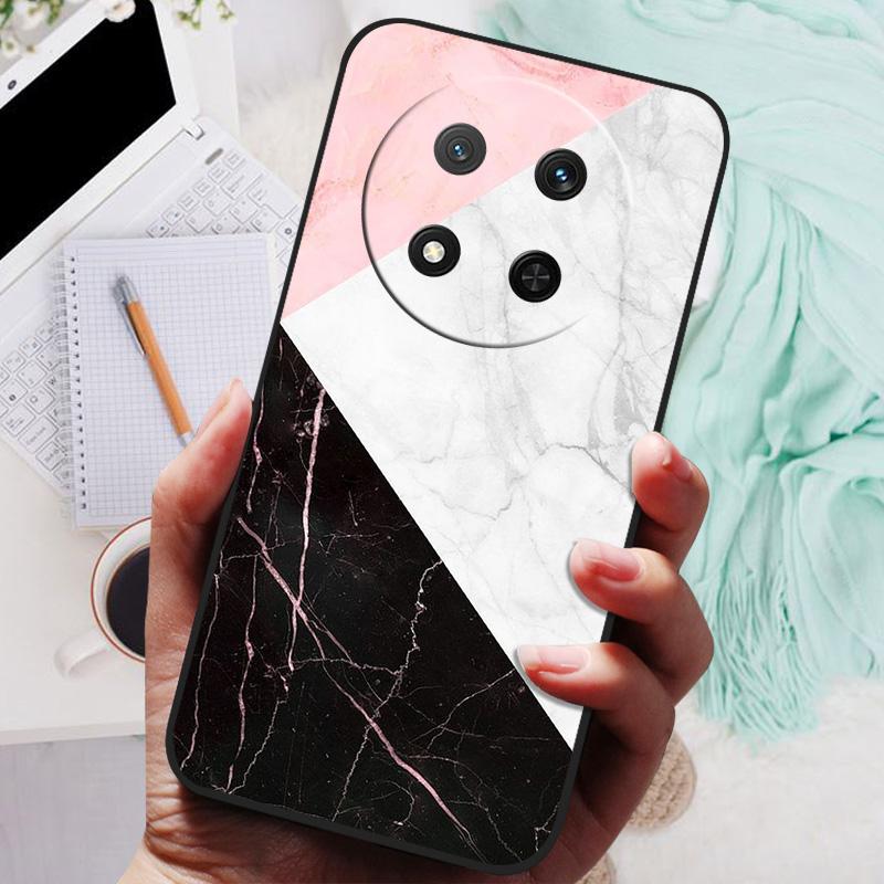 Custodia per Honor Magic7 Lite 5G Cool Black Silicone Morbido TPU Cover Posteriore Protettiva per Honor Magic 7 Lite 7Lite