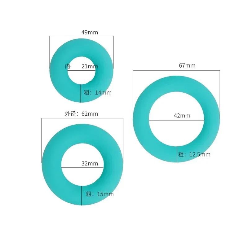 Silicone Penis Ring Lock Sperm Delay Rings for Men Gay Delay Ejaculation Soft Ring Adult Sex Toys Male Masturbator Cock Ring