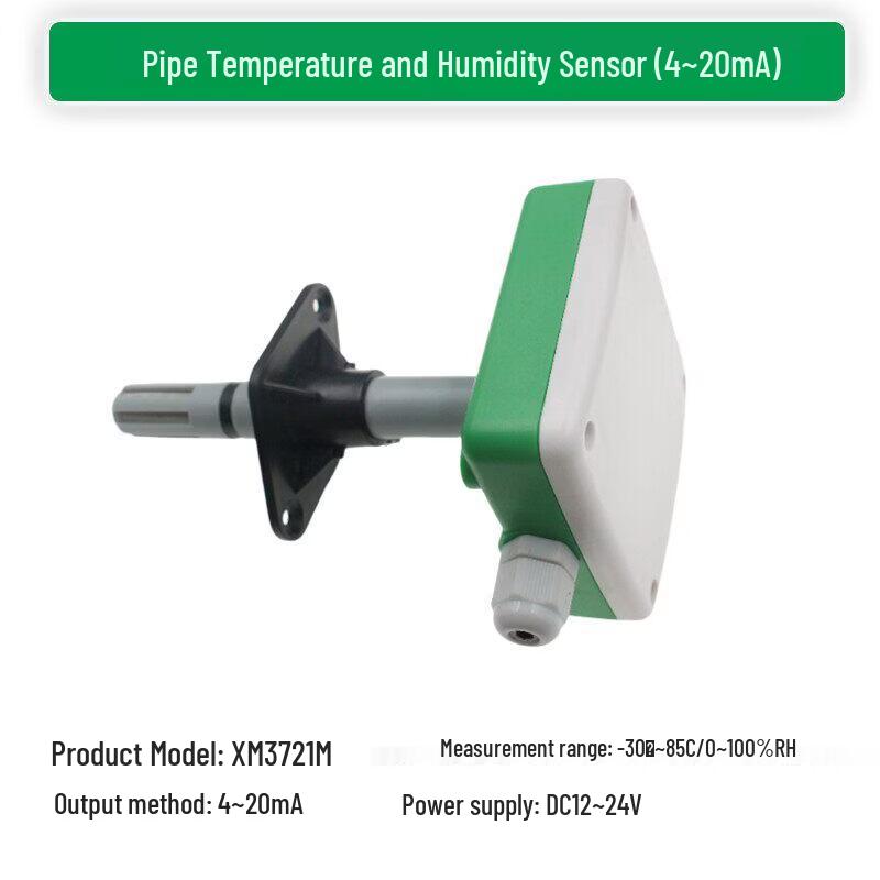 

Aokewen 4-20mA Plastic Probe Duct Temperature & Humidity Sensor