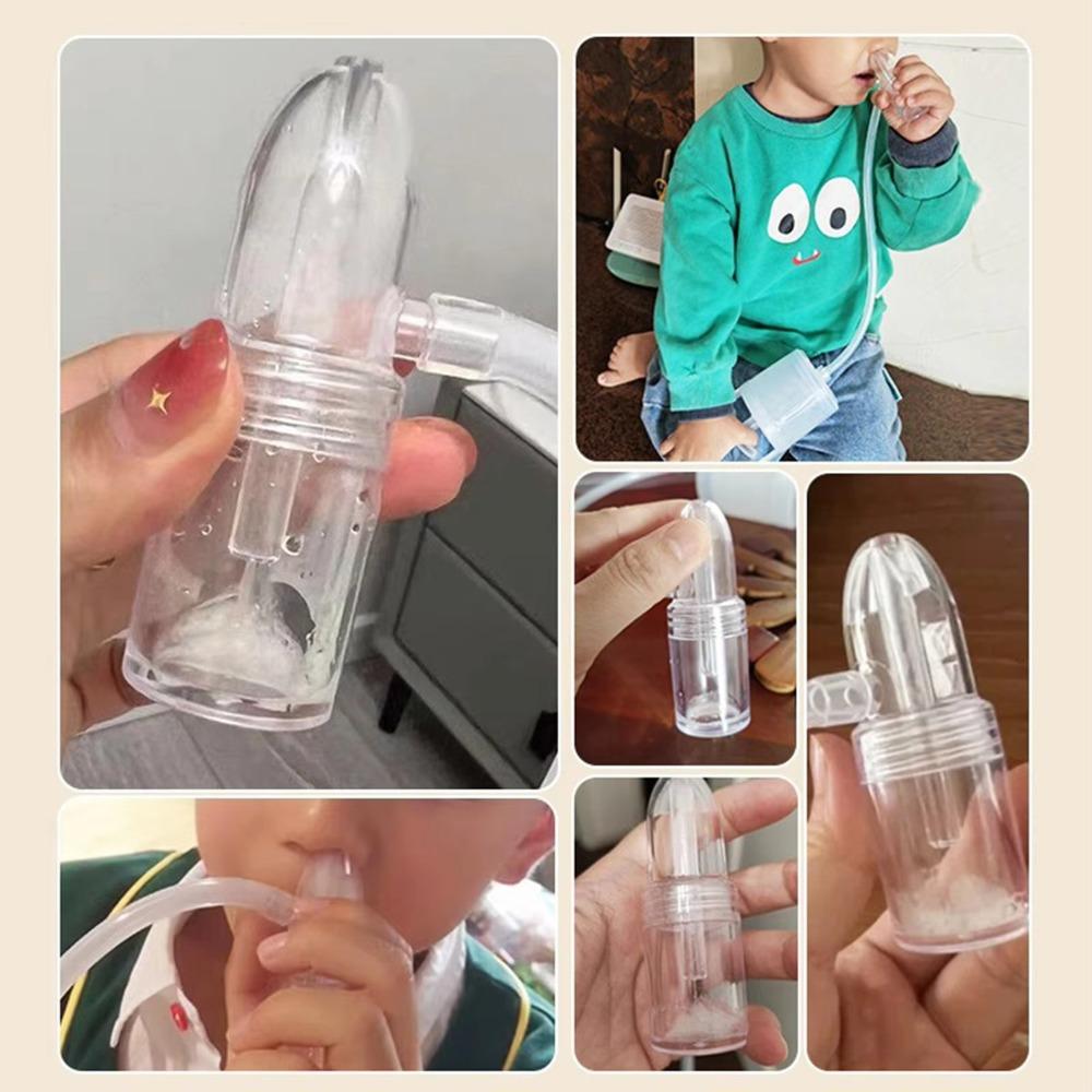 Non-invasive Baby Nasal Aspirator Manual Nose Suctioners Reusable Nose Sucker  for Baby