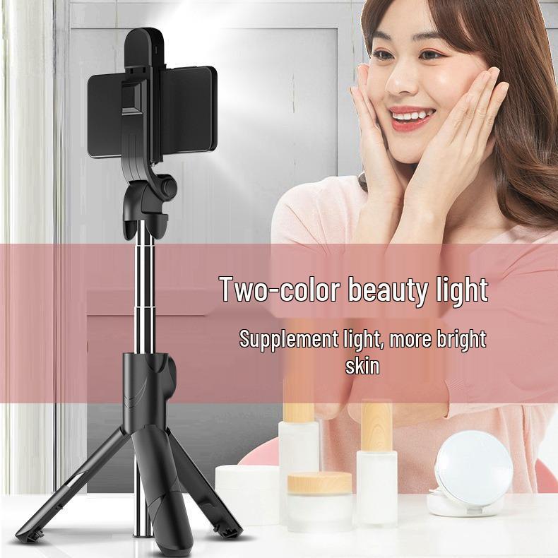 XT02 Bluetooth Rotating Tripod Selfie Stick for Mobile Phones & Video Streaming