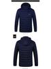 Men's Heated Hooded Cotton Jacket with Carbon Fiber for Outdoor Warmth