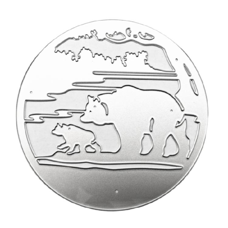 

Polar Bear Round Craft Cutting Dies for DIY Scrapbooking Photo Decoration 1
