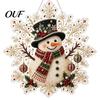 Decorative Pendants for Holiday Trees Christmas Acrylic Pendant with Metal Chain, Double-sided Printed 2D Snowflake Double Sided Decor Pendant,