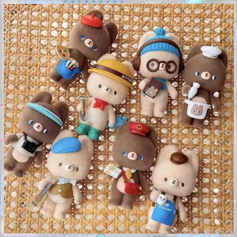 Little Bear Kumaru Handmade Blind Box Toy Cute Dreamer Series Plush Ornament Trendy Gift for Kids And Collectors
