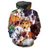 New Fashion Hot Sale 3D Cute Dog Pattern Hoodie Sweatshirts Men Women Tops Casual Long Sleeve Pullover Print Streetwear Hoodies