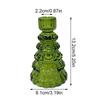 Christmas Candlestick Glass Candle Stand Christmas Tree Candle Holder New Year Party Table Centerpieces Decoration