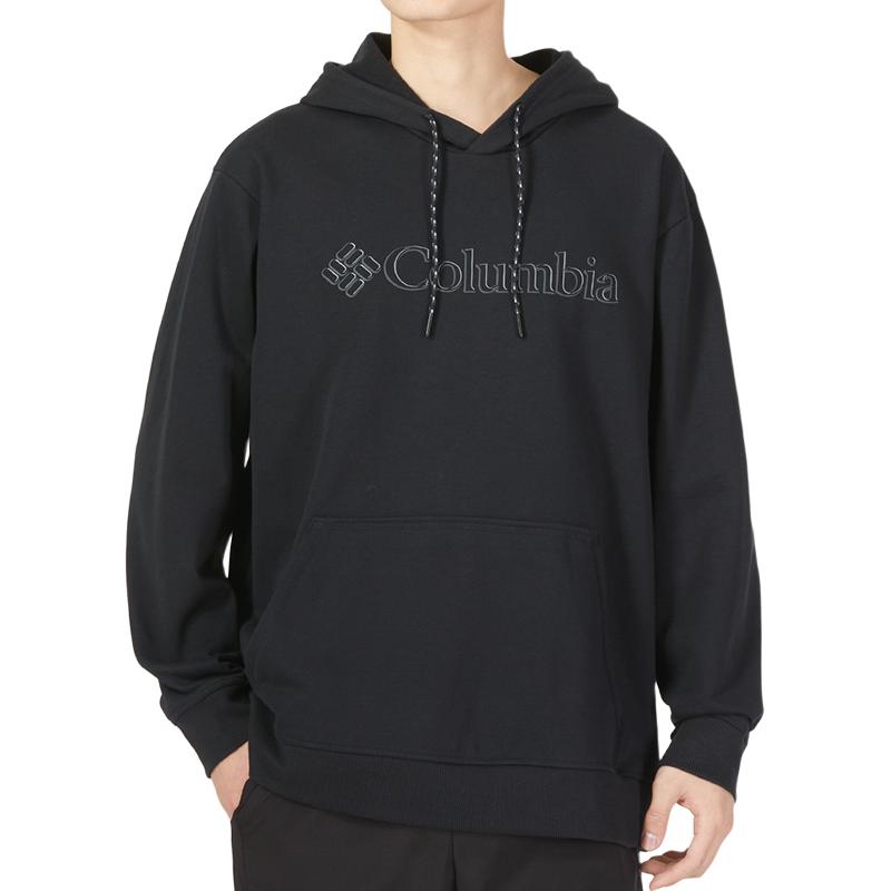 Columbia Letter Casual Loose Pullover Sweatshirt Men Sweatshirt Black AE4799010