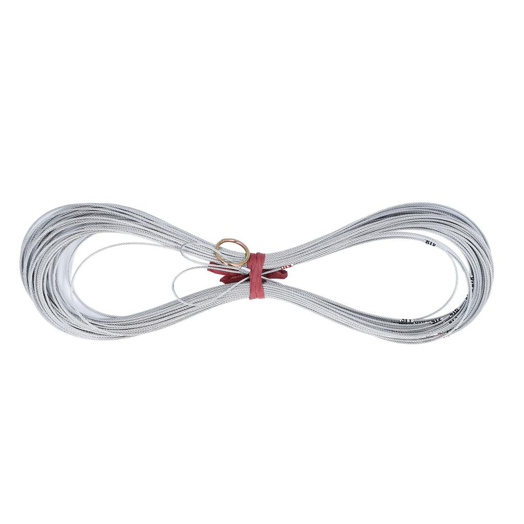 50m Poço Medindo Corda Escalas Transparentes Não Encolhimento Portátil Fio De Aço Medida Corda para Constru