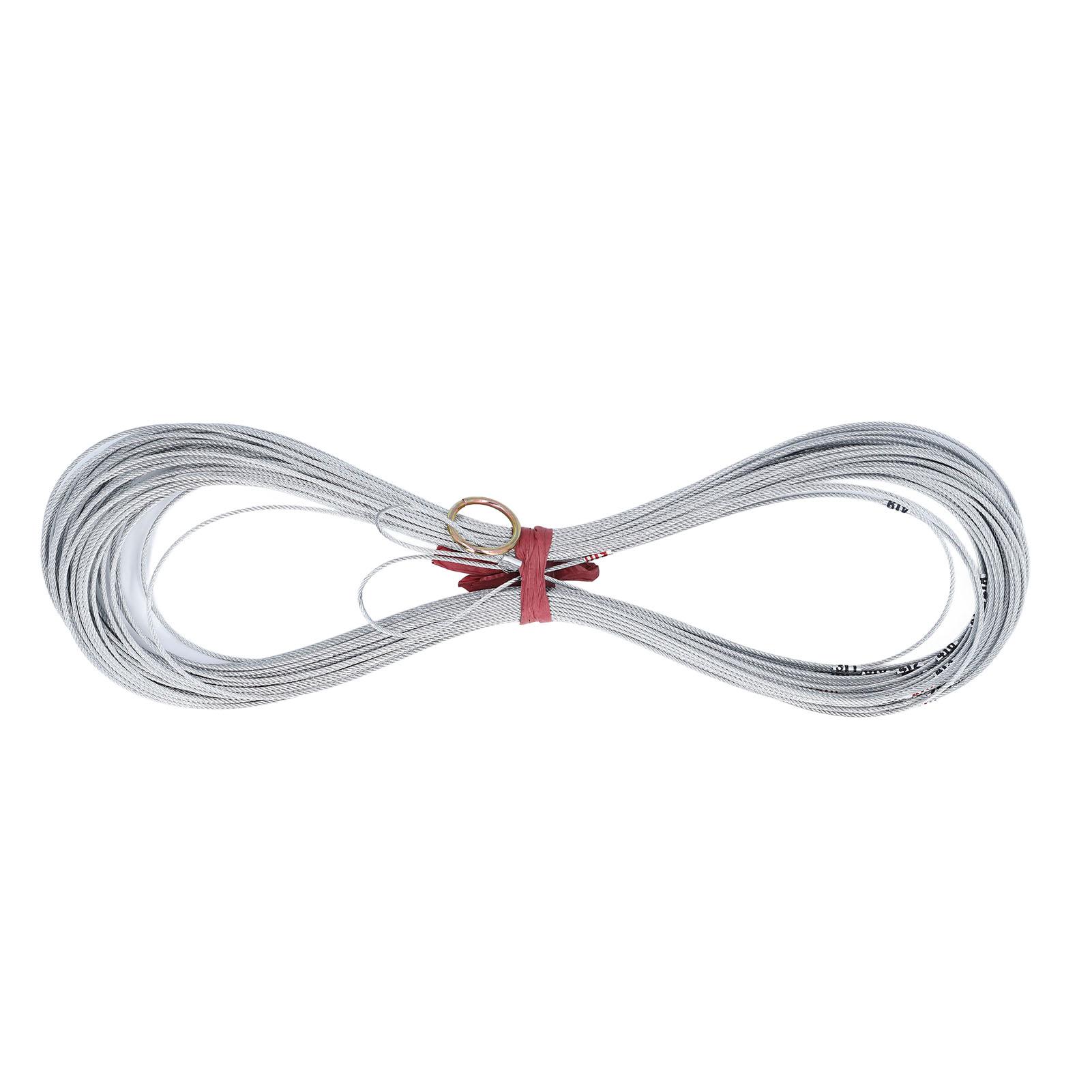 

50 м Веревка для измерения глубины скважины Четкая шкала Несжимаемая Портативная Стальная измерительная веревка для