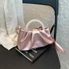 Bag Women's Autumn Niche New Women's Bag Pearl Pleated Cloud Small Handbag One Shoulder Crossbody Mini Bag