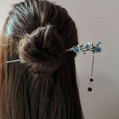 1 stuks Vorken Elegante Hanger Hoofddeksels Metalen Kwast Haarspeld Chinese Sieraden