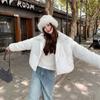 Corduroy Down Cotton Coat Women's Short Style Small Fragrance Autumn and Winter Small High Waist Cotton Coat Cotton Jacket