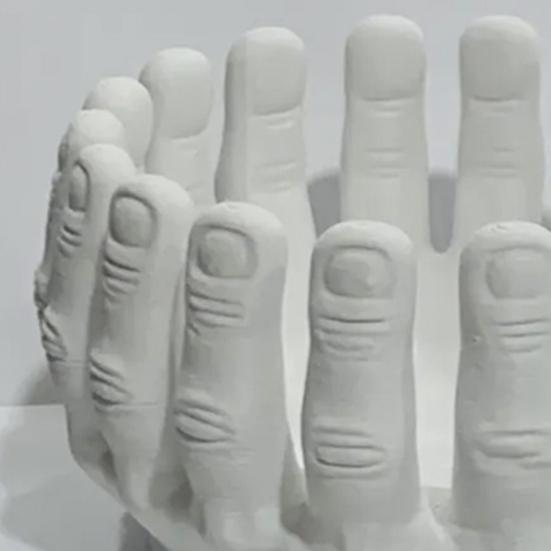 Gothic Halloween Skeleton Hands Candy Bowl Stand Lightweight Compact Storage Container