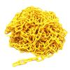 RYOHIN Lab. Plastic Chain, Parking Lot No Trespassing Sign, Plastic Chain, Stand, Link Chain, Lock, 15m Long (Yellow)