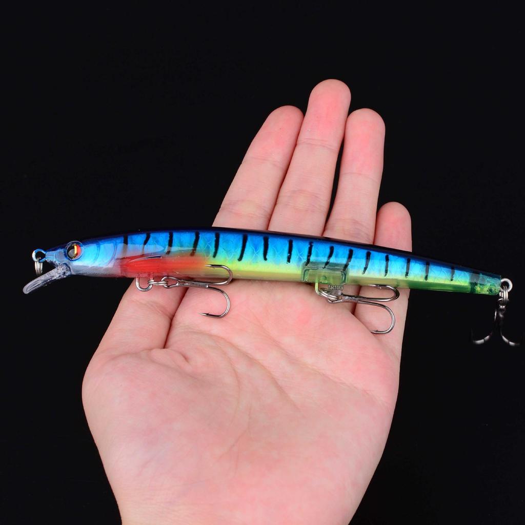 Flying Minnow Laser Fishing Lure - Floating, Long Cast for Bass & Freshwater/Sea Fishing