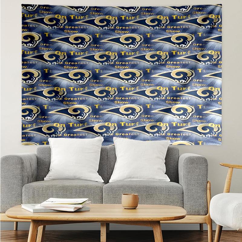 Los Angeles Rams Design Tapestry Accessories Playroom Tapestry, for Bedroom,Livingroom, dormitory Room Wall Decor Fan Birthday Gifts