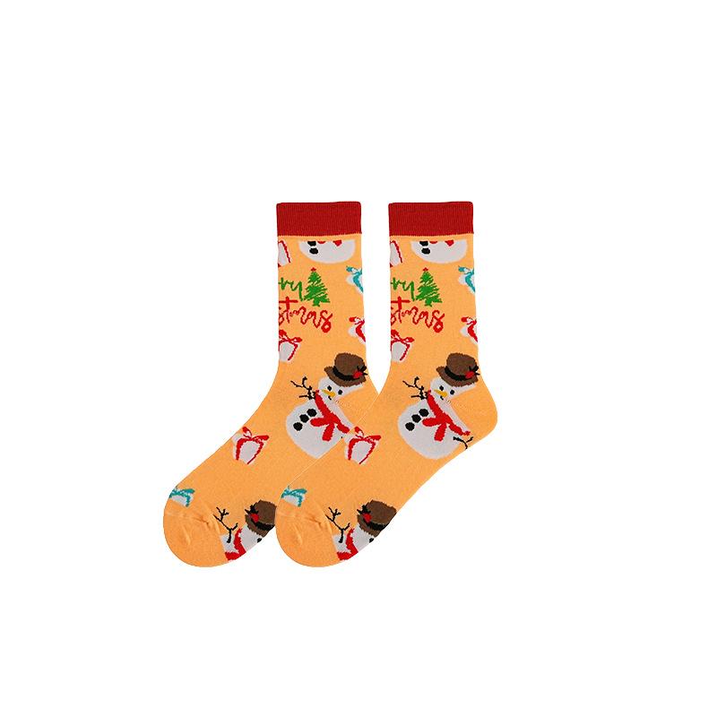 In Stock Plus Size Mid-Calf Jacquard Christmas Socks Bestseller