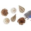 QX2E Parrots Grinding Chew Toy Chew Training Supplies Natural Rattan