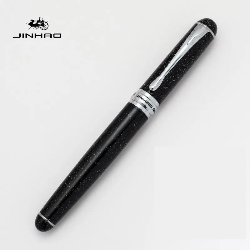 Luxury JINHAO X750 Ballpoint Pens Silver Stainless Steel School Office Supplies Pens Gift Stationery Office Accessories