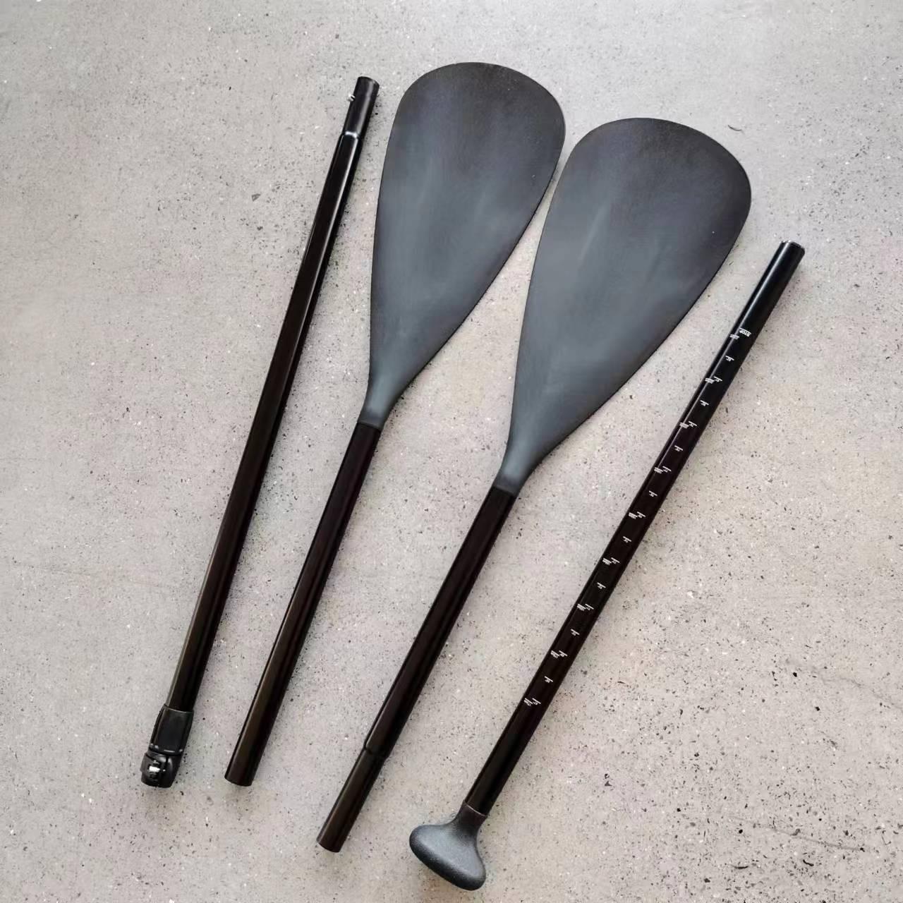 

Двусторонние весла для паддлборда, весла из алюминиевого сплава, специально для серфинга One Size чёрный