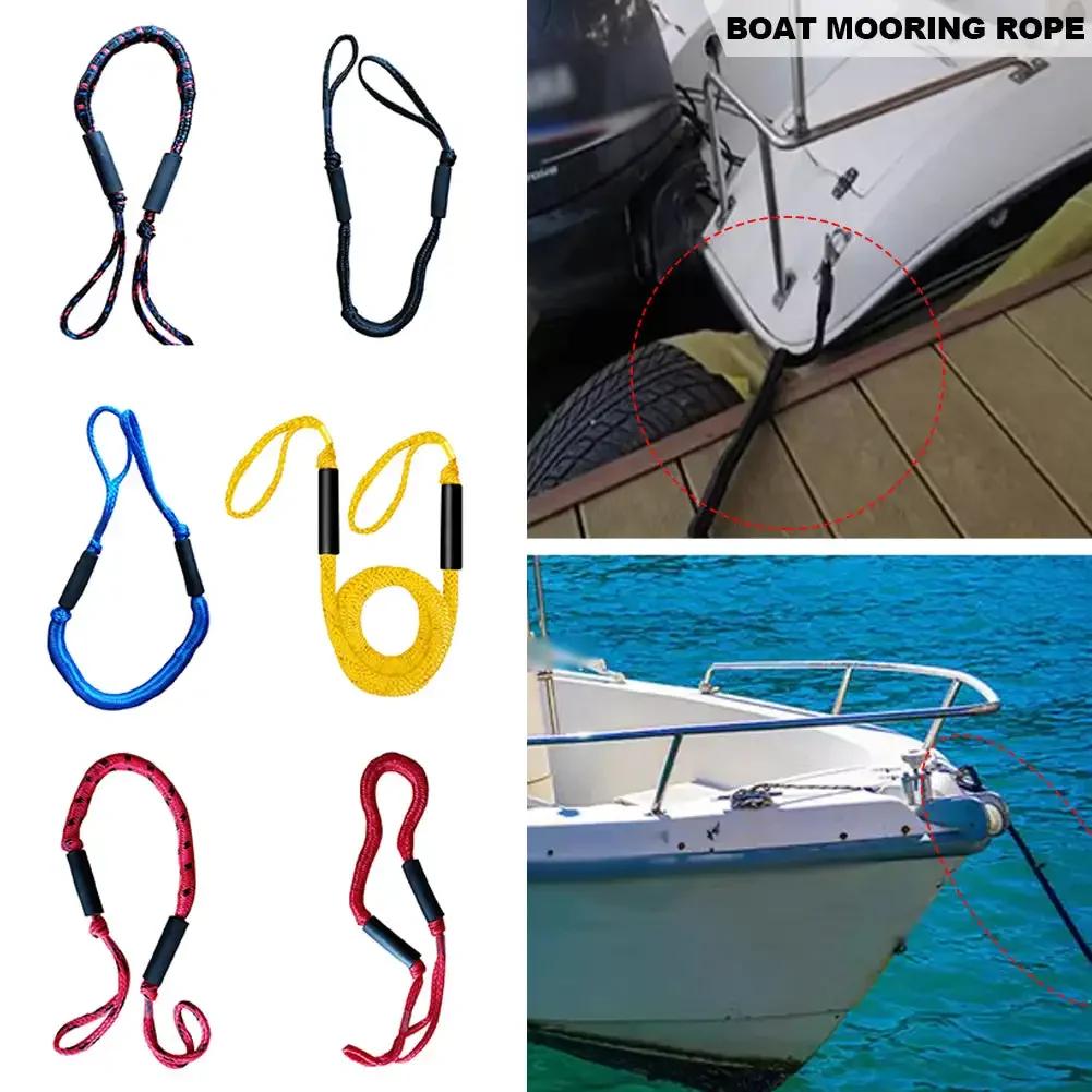 Corda d'ormeggio 1,2 m/3,3 piedi Corde per barca Cima d'ormeggio Bungee per barca per kayak Imbarcazione Moto d'acqua Pontone Canoa Barca a motore