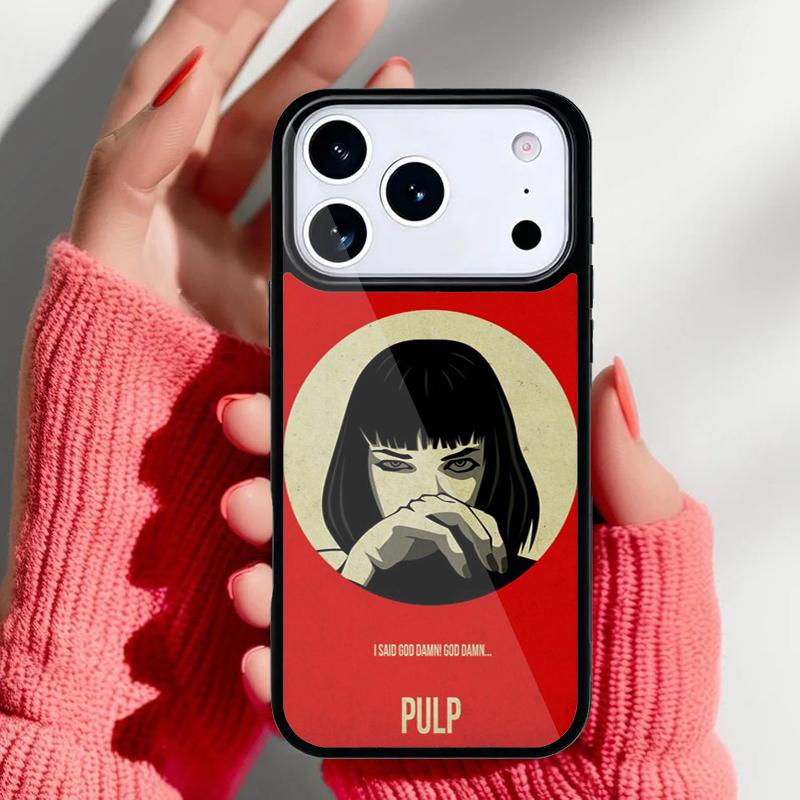 

Pulp Fiction Phone Case for iPhone 17 Air 16e 15 14 13 Pro Max Back Cover for 12 11 Pro Coque iPhone 15 Pro