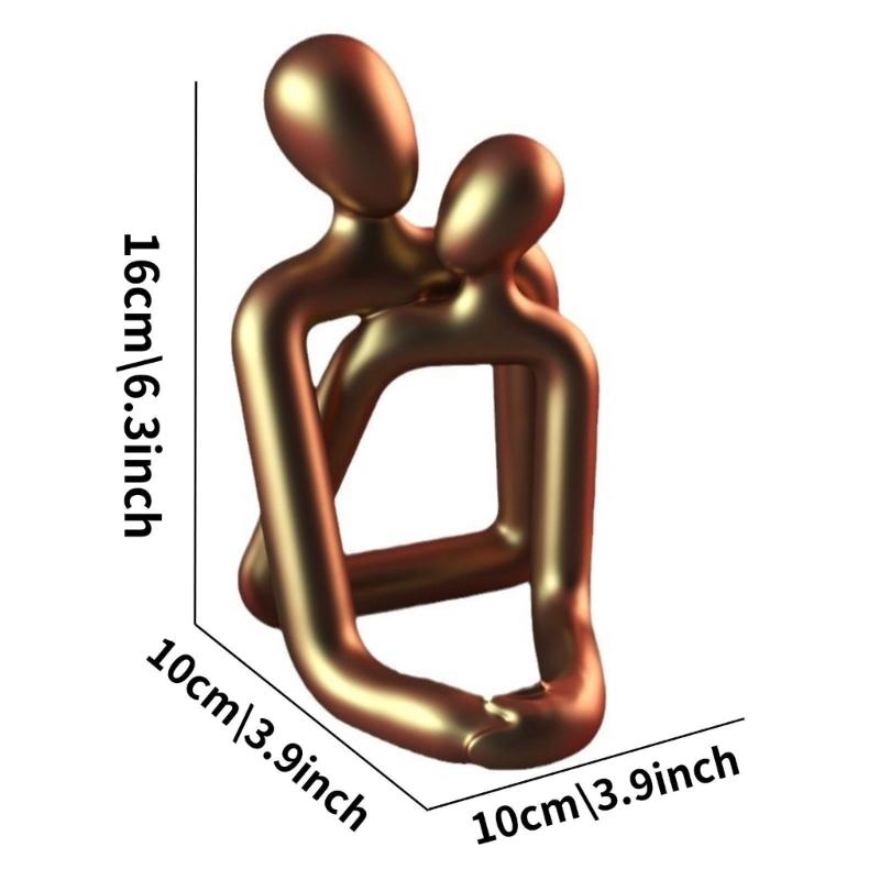 Love Sculpture Abstract Resin Sculpture Couple Sculpture Decorations Wedding Gift