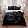 Metallic Abstract Symbol Print 3Pcs Bedding Setduvet Cover With 2 Bedropillowcase Home Birthday Gift