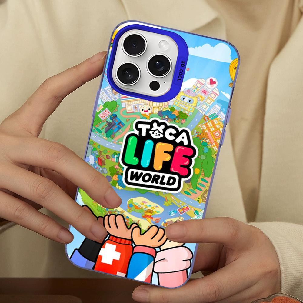 Toca Boca Toca Life World Phone Case For IPhone 16 15 14 13 12 11 Pro Max X XR XSMAX 8 7 Plus Matte Shockproof Back Cover