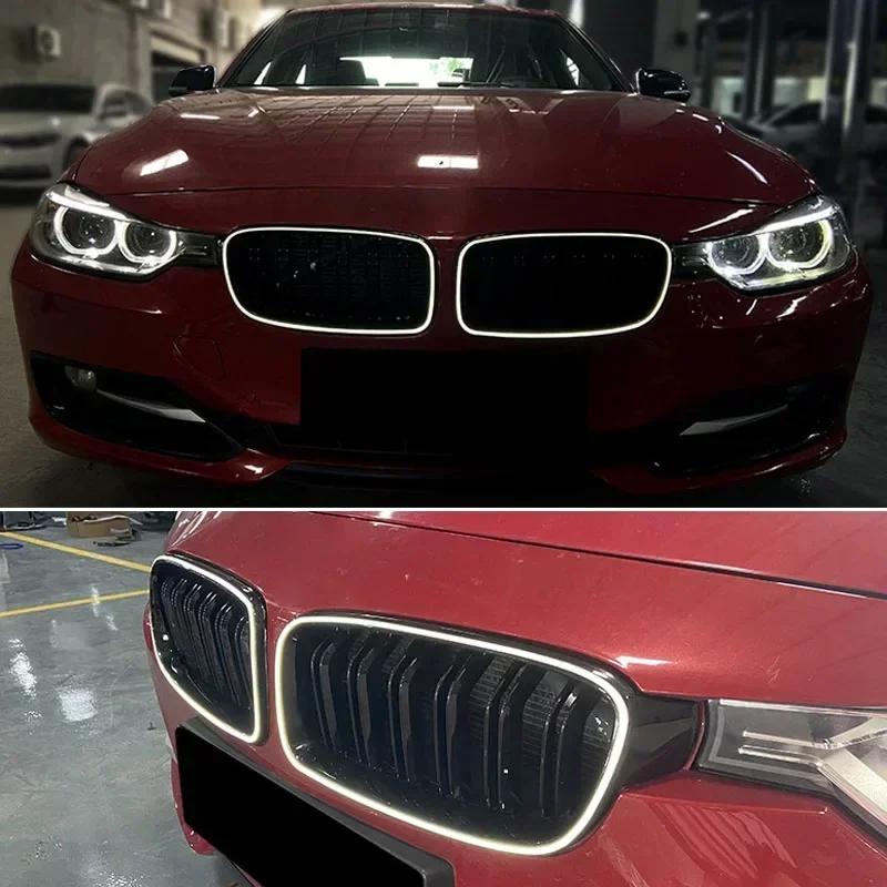 For BMW 3 Series F30 F31 F35 LED Car Front Bumper Racing Grille Grill  320i 325i 328i  2013-2019 Grilles Kidney Racing Grills