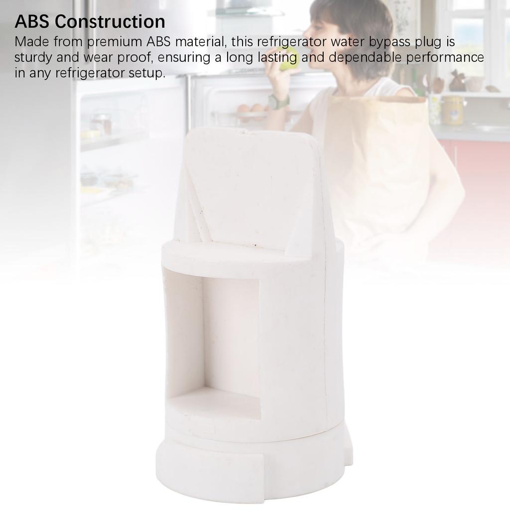 WR17X33825 Refrigerator Water Bypass Plug ABS Fridge Water Filter Bypass Plug for Replacement