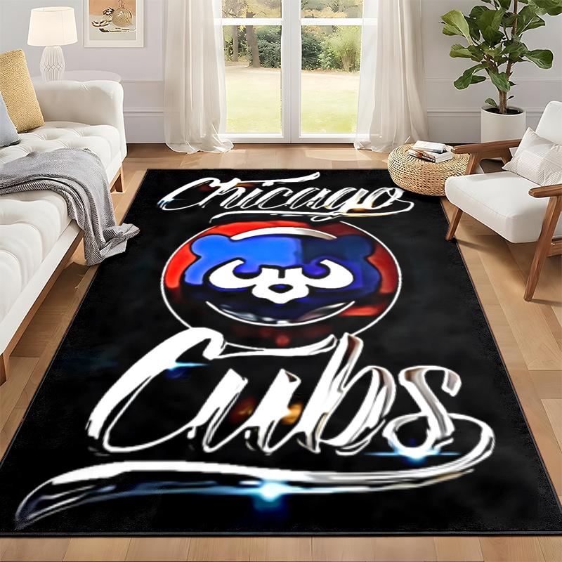 Chicago Cubs Carpet Door Mat for Living Room or Bedroom Protective Mat Under Chair Office Decoration Christmas Gift Birthday Present