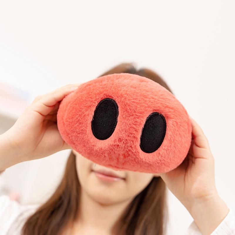 Funny Big Nose Pig Plush Toys Round Pig With Detachable Nose Pillow Cartoon Pink Gray Piggy Doll Birthday Gifts Room Decoration