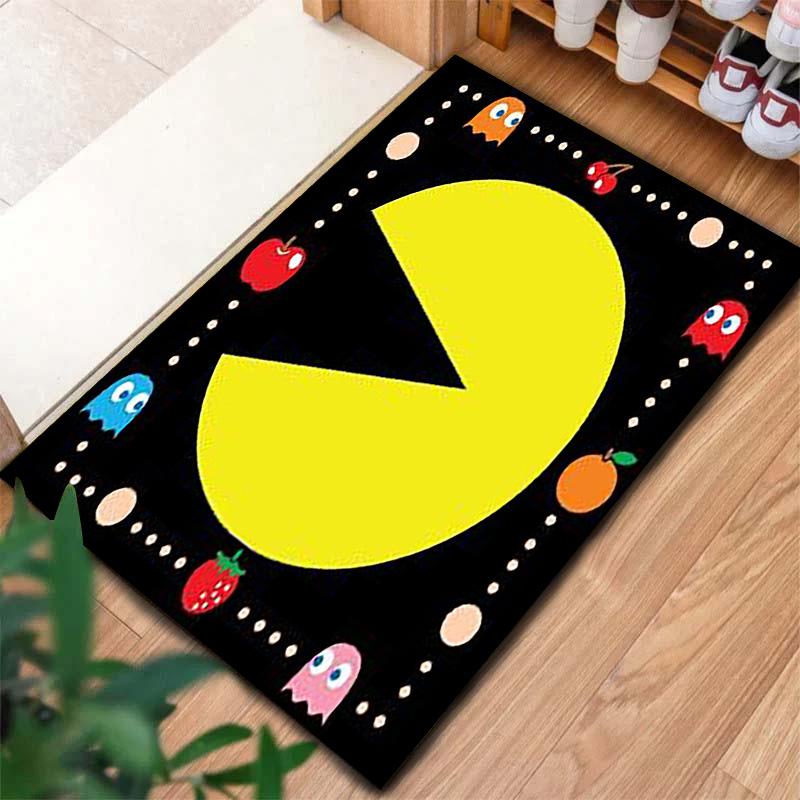 Pac-Man Carpet Rug for Living Room Bedroom Home Sofa Decoration,Kids play Non-slip Floor Mat