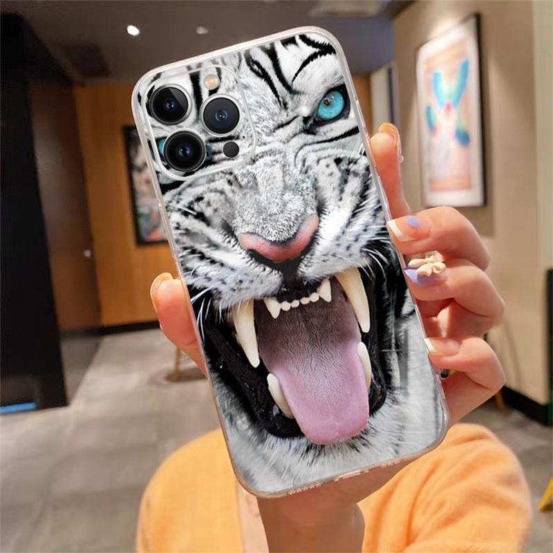 Phone Case For iphone 17ProMax Air 16 15 14 13 Pro Max 15 16 Pro 15Plus Fashion Tiger Lion