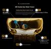 European Palace Gold-Plated Embossed Retro Toilet in Golden Color