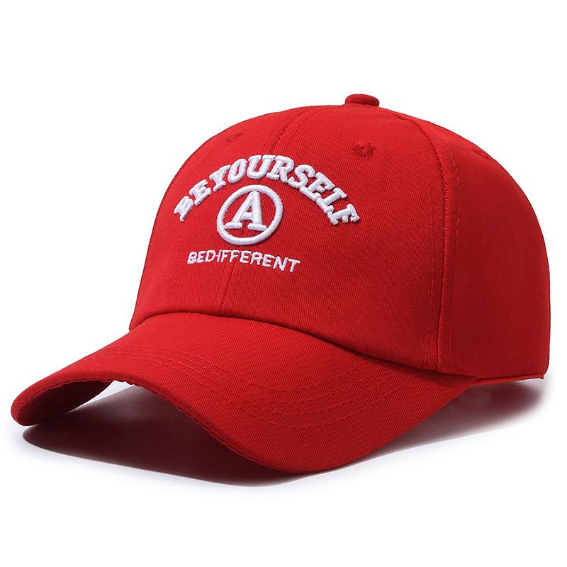 BE YOURSELF Texts 3D Embroidered baseball cap for Unisex and woUnisex 3D Embroidered Texts