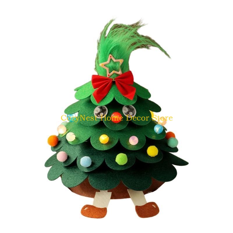 92MF Tabletop Christmas Tree Home Desk Decoration Ornaments Mini Christmas Tree