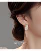 Cui Yan S925 Sterling Silver Korean Style Earrings - Women's C-Shaped Ear Cuff with Cold Fashion Appeal