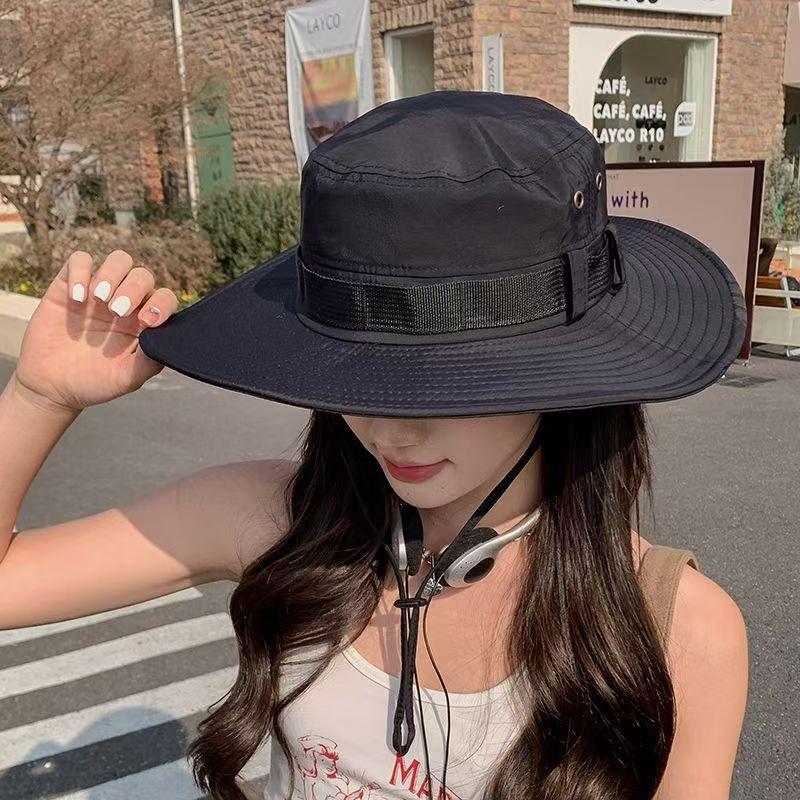 Sunscreen hat men's fishing hat summer bucket hat outdoor climbing sun hat face cover UV protection sun hat